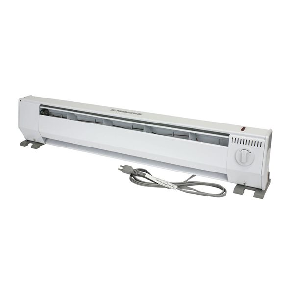 King Electric KP Series 3-ft 120 V 1000 W Portable Baseboard Heater - White