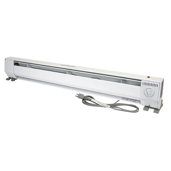 King Electric KP Series 4-ft 120 V 1000 W Portable Baseboard Heater - White