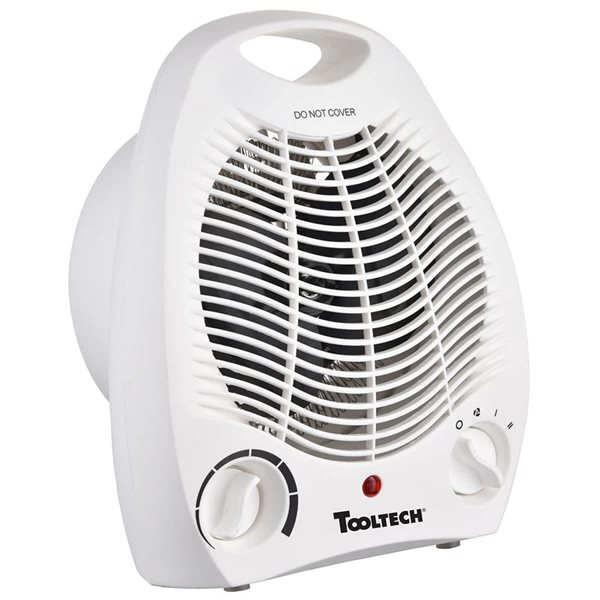 Tooltech 750-1500 W Ceramic Compact Personal Indoor Plastic Fan Electric Space Heater