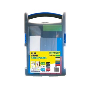 Nuvo Iron Broadfix Grab Box of 240 Assorted Flat Shims