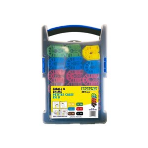 Nuvo Iron Broadfix Grab Box of 280 Assorted Small U Shims
