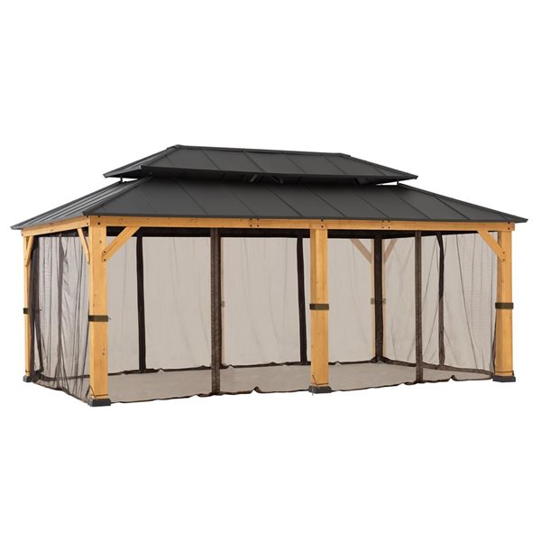 Sunjoy Polyester Mosquito Netting Panels for 12 x 12-ft Hardtop