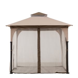 Sunjoy Polyester Mosquito Netting Panels for 9 x 9-ft or 9.5 x 9.5-ft Steel Patio Gazebo - Beige