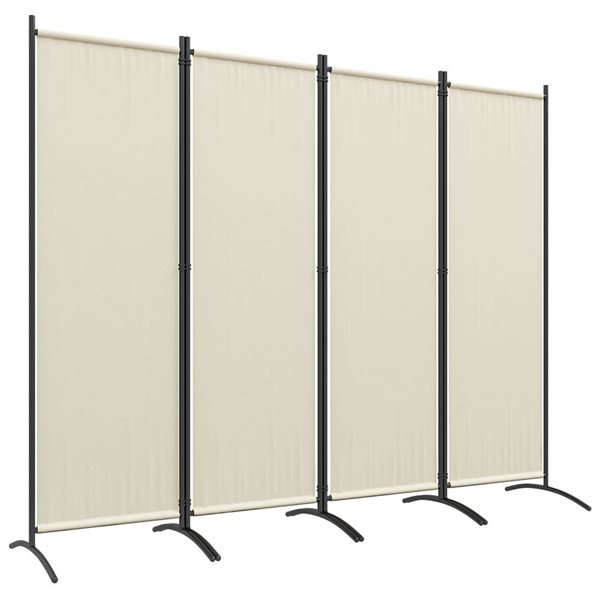 Outsunny Folding Room Divider / Privacy Screen 5.6-ft - Cream White