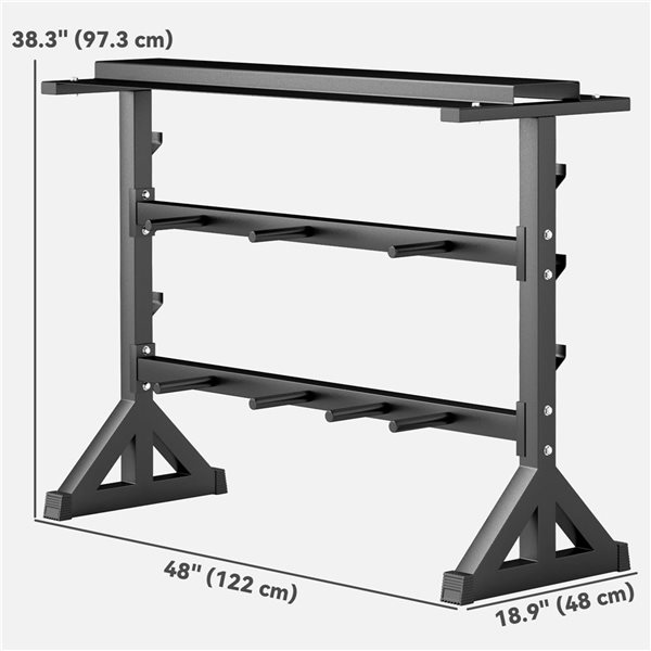 Soozier Weight Plate Storage Rack 1100-lb Capacity