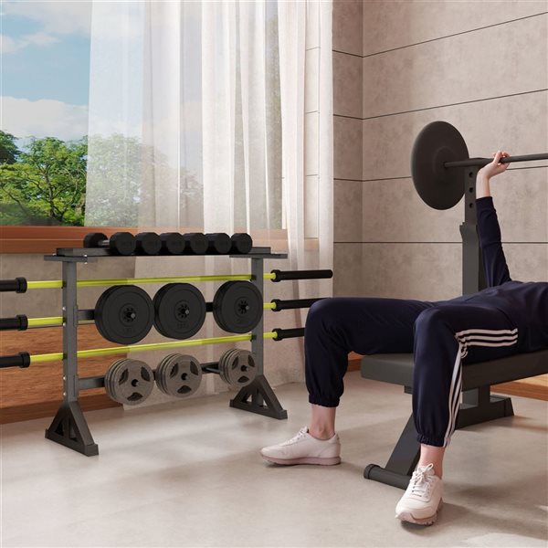 Soozier Weight Plate Storage Rack 1100-lb Capacity
