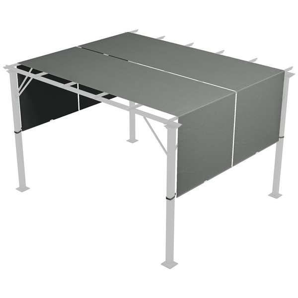 Auvent Instantané CROWN SHADES 2.4x2.4m - Avec Paroi Latérale