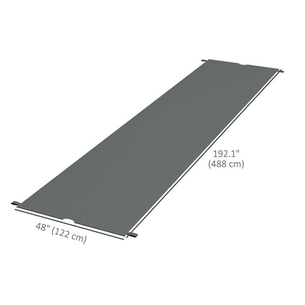 Outsunny 2-Pack Dark Grey 16 x 4-ft Pergola Canopy Replacement