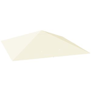 Outsunny 10 x 10-ft Cream White Gazebo Canopy Replacement Cover