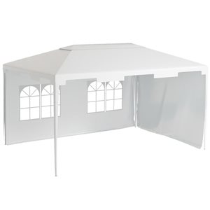 Outsunny 10 x 13-ft White Rectangular Gazebo Party Tent Outdoor Canopy