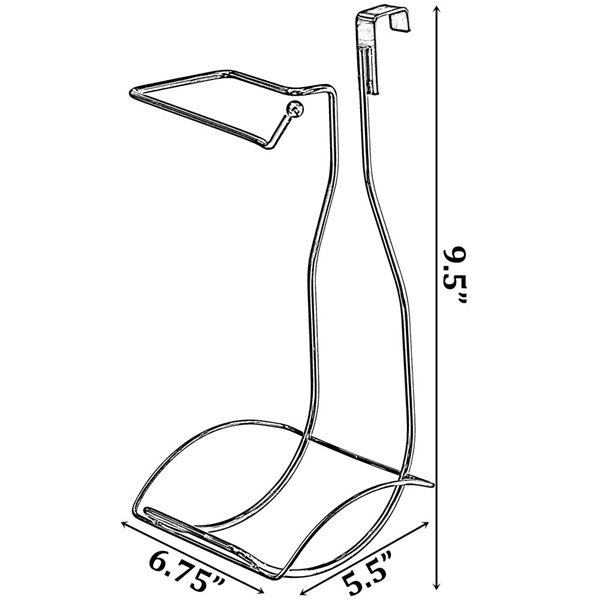 Basicwise Over-The-Tank Double Toilet Paper Holder - Chrome