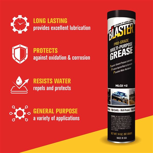 Blaster Pro-Grade 14-oz 10-Pack Multi-Purpose Grease