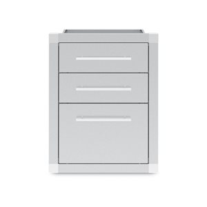 Broil King Built-In Outdoor Kitchen Enclosed 3-Drawer Cabinet - Stainless Steel