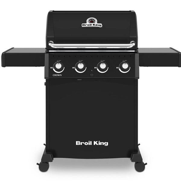 Broil King Crown 410 Liquid Propane Gas Grill with Flav-R-Wave Cooking System - Black