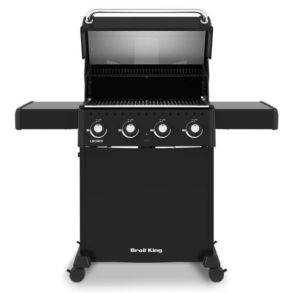Broil King Crown 410 Liquid Propane Gas Grill with Flav-R-Wave Cooking System - Black
