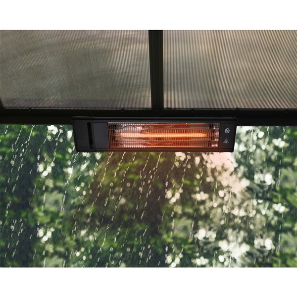 Canopia by Palram Electric IP65 Outdoor Carbon Fibre Heater w/ Wall/Ceiling Mount