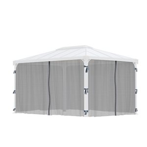 Ensemble de moustiquaires Canopia by Palram pour gazebo Martinique 10 x 14 pi