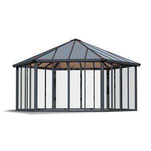 Gazebo de jardin fermé Garda 17 x 20 pi de Canopia by Palram