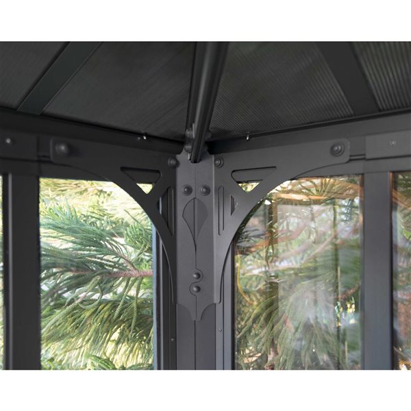 Gazebo de jardin clos Ledro 10 x 10 pi de Canopia by Palram