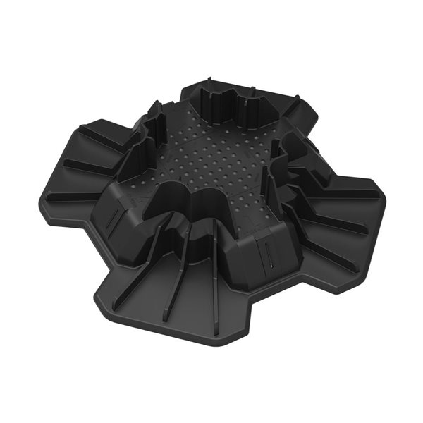 TuffBlock 12 L x 12 W x 4-in H Polyolefin Plastic 600-Pack Instant Foundation Block