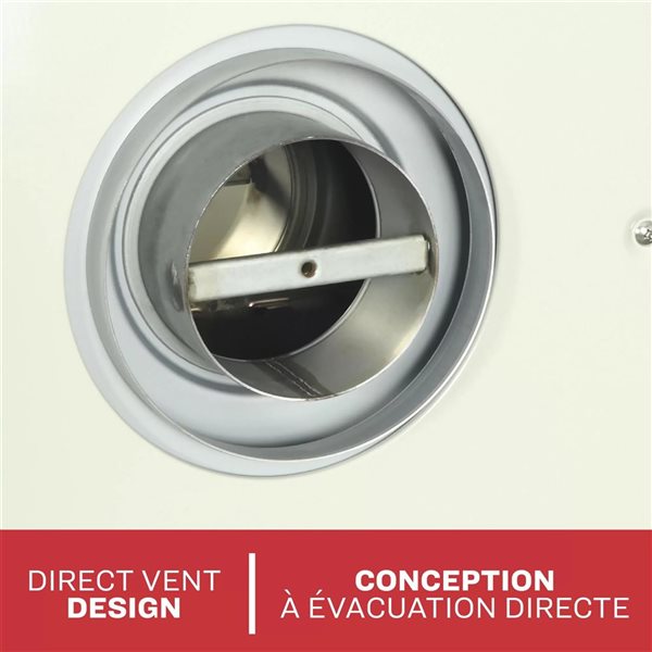 Ashley 25,000 BTU Direct Vent Propane Indoor Radiant Wall Heater - Off-White