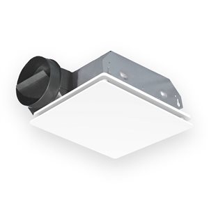 Ventilateur de salle de bain 70 PCM 3,5 sones, installation murale ou au plafond, blanc