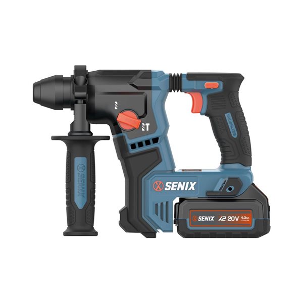 SENIX 20 V Max SDS-Plus Cordless Brushess 5/8-in Rotary Hammer Drill w/ Battery and Charger