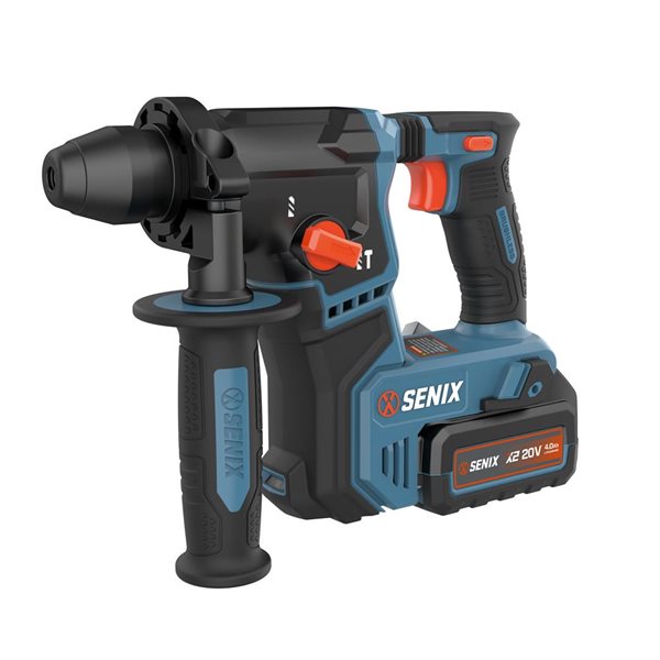 SENIX 20 V Max SDS-Plus Cordless Brushess 5/8-in Rotary Hammer Drill w/ Battery and Charger
