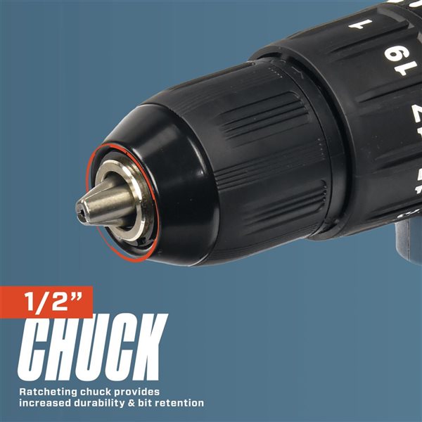 SENIX 20 V Max 1/2-in Brushless Drill Driver w/ Battery and Charger + Bag