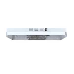 ONEX 30-in 300 CFM Undercabinet Range Hood with 2-Speed Fan and DEL Light - White