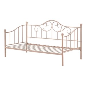 South Shore Summer Breeze Pink Twin Metal Daybed Frame