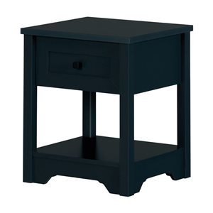 South Shore Hazen Navy Blue 17.5 D x 22.5 H x 19-in W 1-Drawer Nightstand