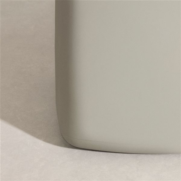 South Shore Sweedi Greige 16 D x 16 H x 16-in W Nightstand