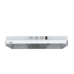 ONEX Range Hood Under Cabinet 24-in 300 CFM with 3-Speed Fan - White
