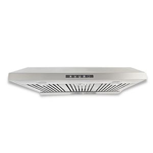 ONEX Range Hood Under Cabinet 30-in 850 CFM with 3-Speed Fan and 3 Baffle Filters - Stainless Steel