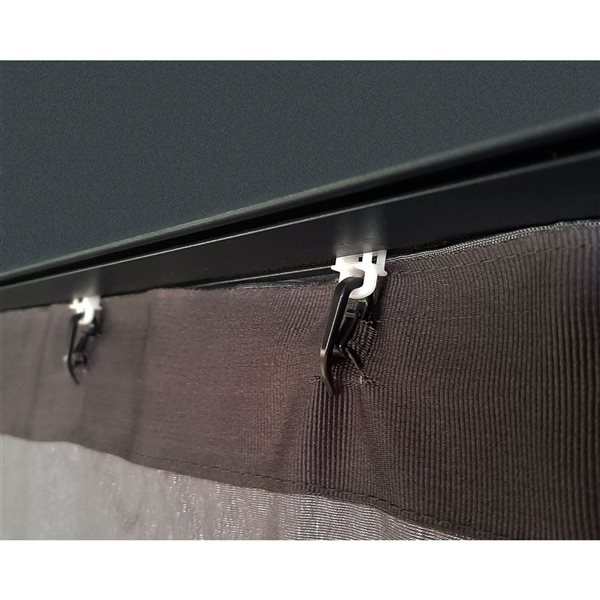 Canopia by Palram Grey Gazebo Curtain Set for Dallas 14 x 16-ft Gazebo