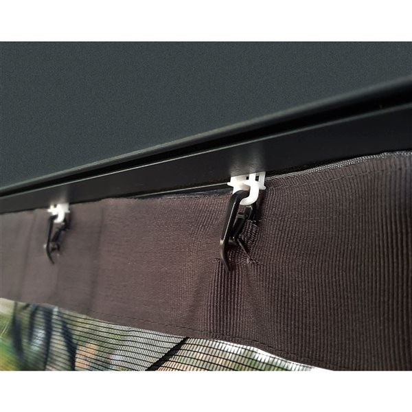 Canopia by Palram Black Mosquito Netting Set for Dallas 14 x 20-ft Gazebo