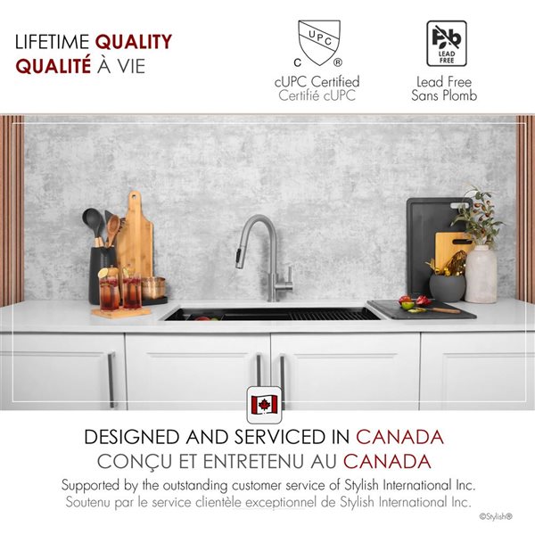 Stylish Modena 14-in H Stainless Steel Single-Handle Pull-Down Kitchen Faucet