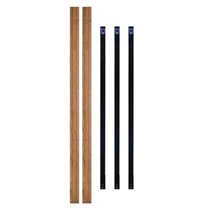 Nuvo Iron 6-ft Long Railing Kit w/ 32-in Rectangle Balusters, Pressure-Treated Rails and Connectors for Decks/Stairs