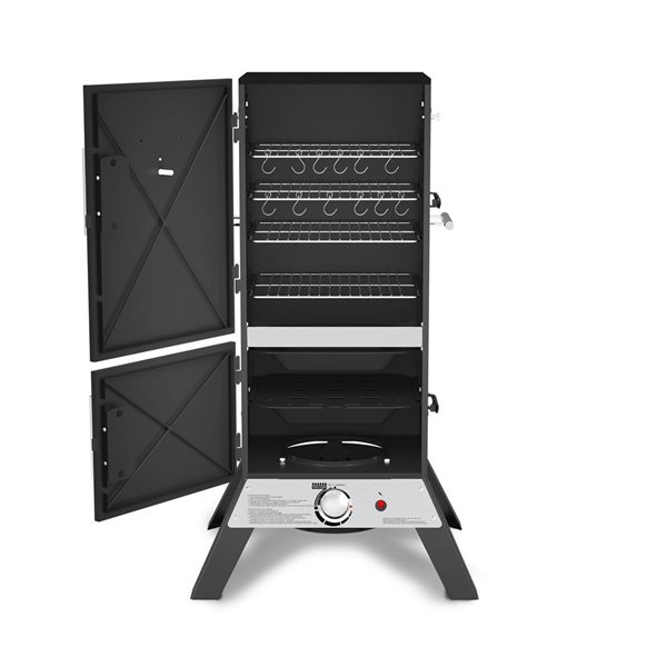 GrillPro Classic 700-in² Black Vertical Propane Gas Cabinet Smoker
