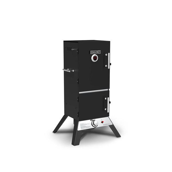 GrillPro Classic 700-in² Black Vertical Propane Gas Cabinet Smoker
