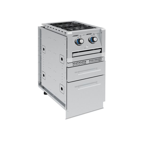 Broil King Imperial S 200 Stainless Steel Built-In Range Burner Cabinet w/ 2 Drawers
