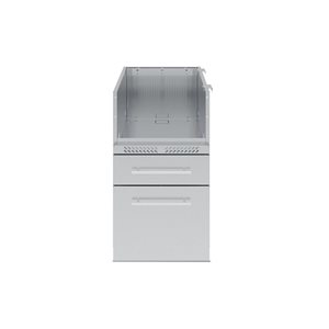 Broil King Imperial S 200 Stainless Steel Built-In Range Burner Cabinet w/ 2 Drawers