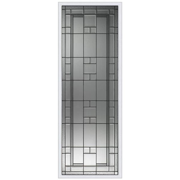 Trimlite Lexington Decorative Doorlite in Full Lite 23 x 65-in with Patina Caming