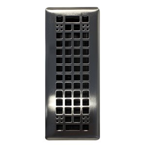 Registre de plancher en acier Egg Crate Floor Choice 3 x 10 po, nickel patiné