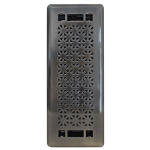 Registre de plancher en acier Sunburst Floor Choice 3 x 10 po, nickel patiné