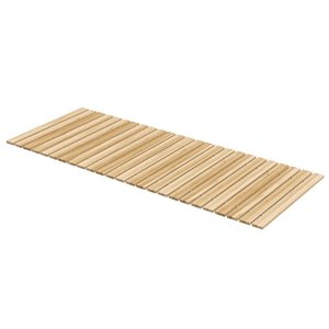 Outsunny 18.5 W x 47-in L Tigerwood Roll-Up Garden Pathway - Natural