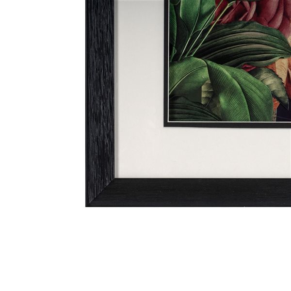 Gild Design House Jungle Cosmonaut 28 x 36-in Astronaut Collage Artwork Under Glass with Black Frame