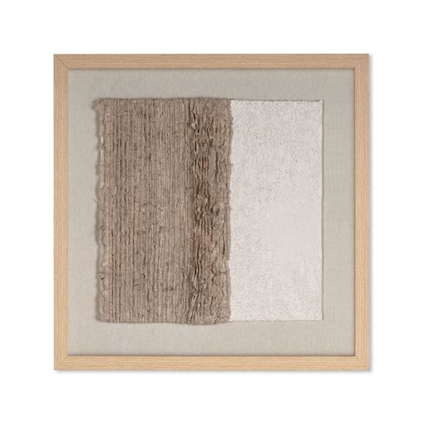 Gild Design House Dual Harmony 24 x 24-in Framed Square-Design Artwork - Brown/Beige