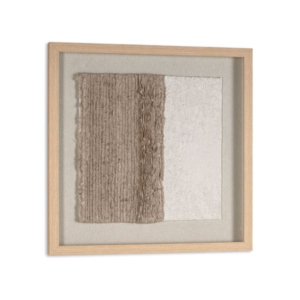 Gild Design House Dual Harmony 24 x 24-in Framed Square-Design Artwork - Brown/Beige